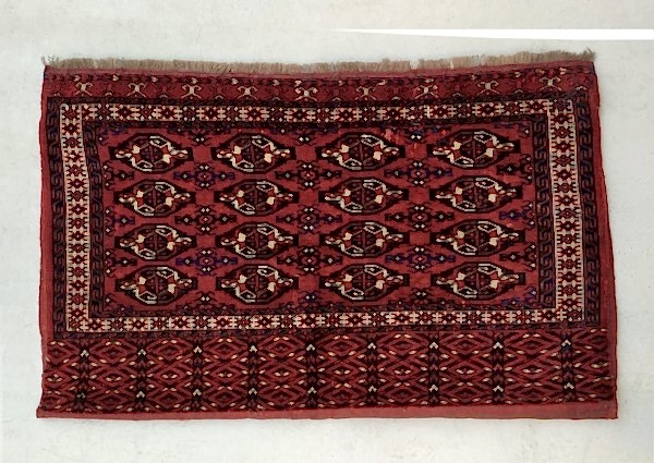 12394 ANTİKA TÜRKMEN TEKKE HALI ÇUVAL