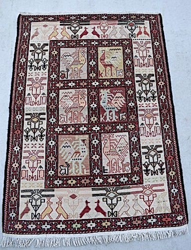 12381 İRAN SUMAK İPEK KİLİM